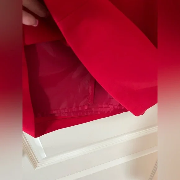 The Limited Red Rich Cap Sleeve Dress MIDI Size Women’s 8 - Picture 3 of 13